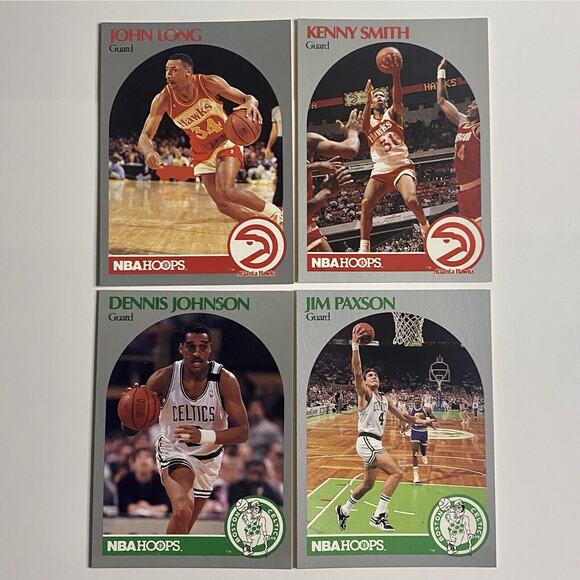 Vintage 1989 - 1990 NBA Hoops Basketball Cards Lot of 12 Cards - Picture 4 of 7